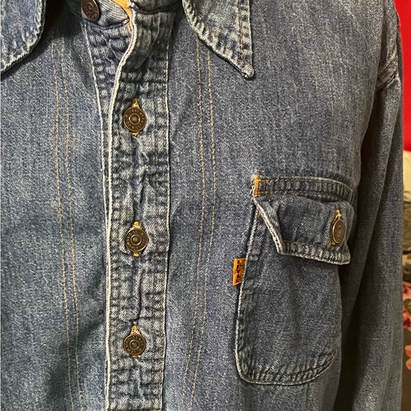 Levi's Other - Vintage Orange Tag Levi’s Denim Pullover Shirt